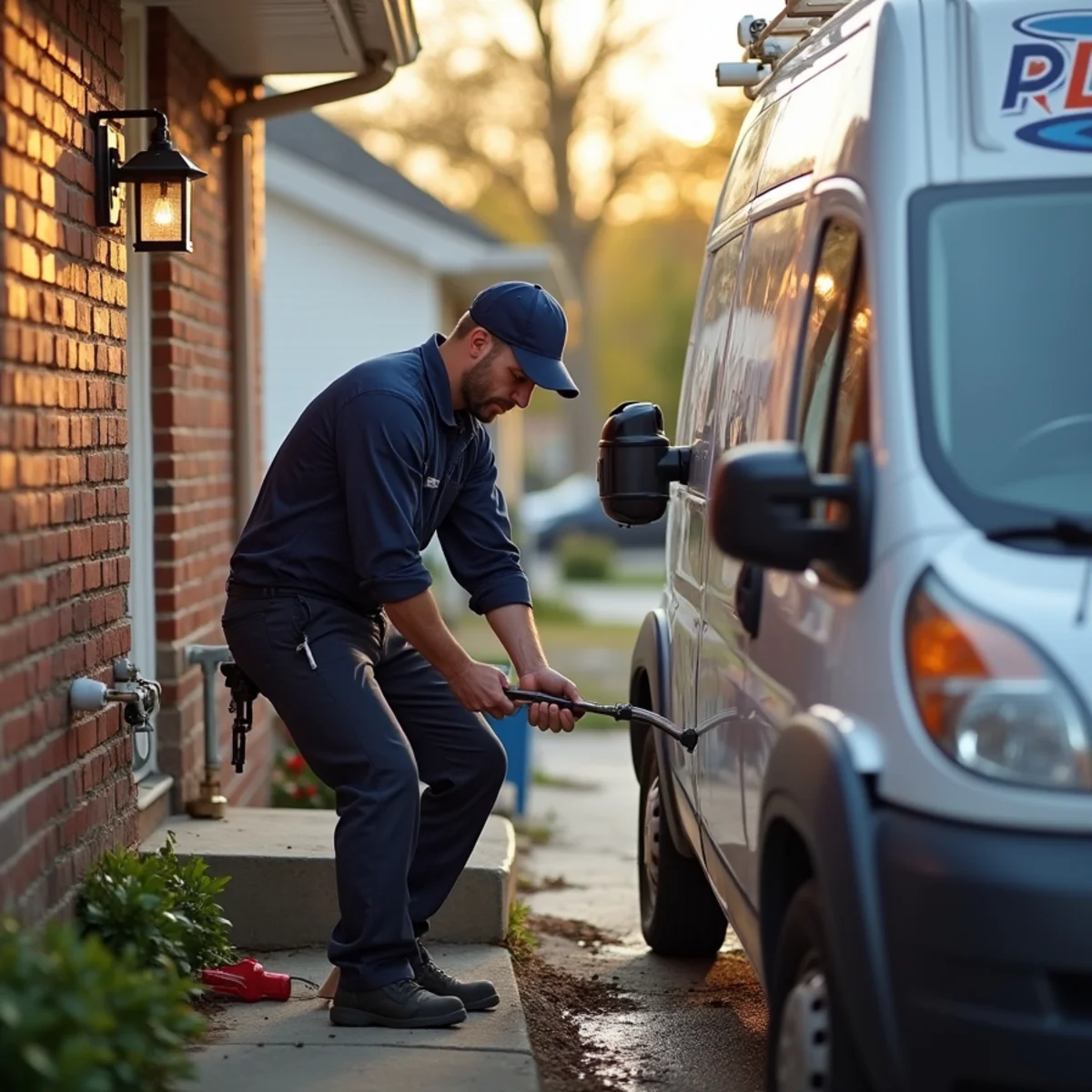 Plumber servicing a 1950s bungalow with aging drains in Clawson, MI